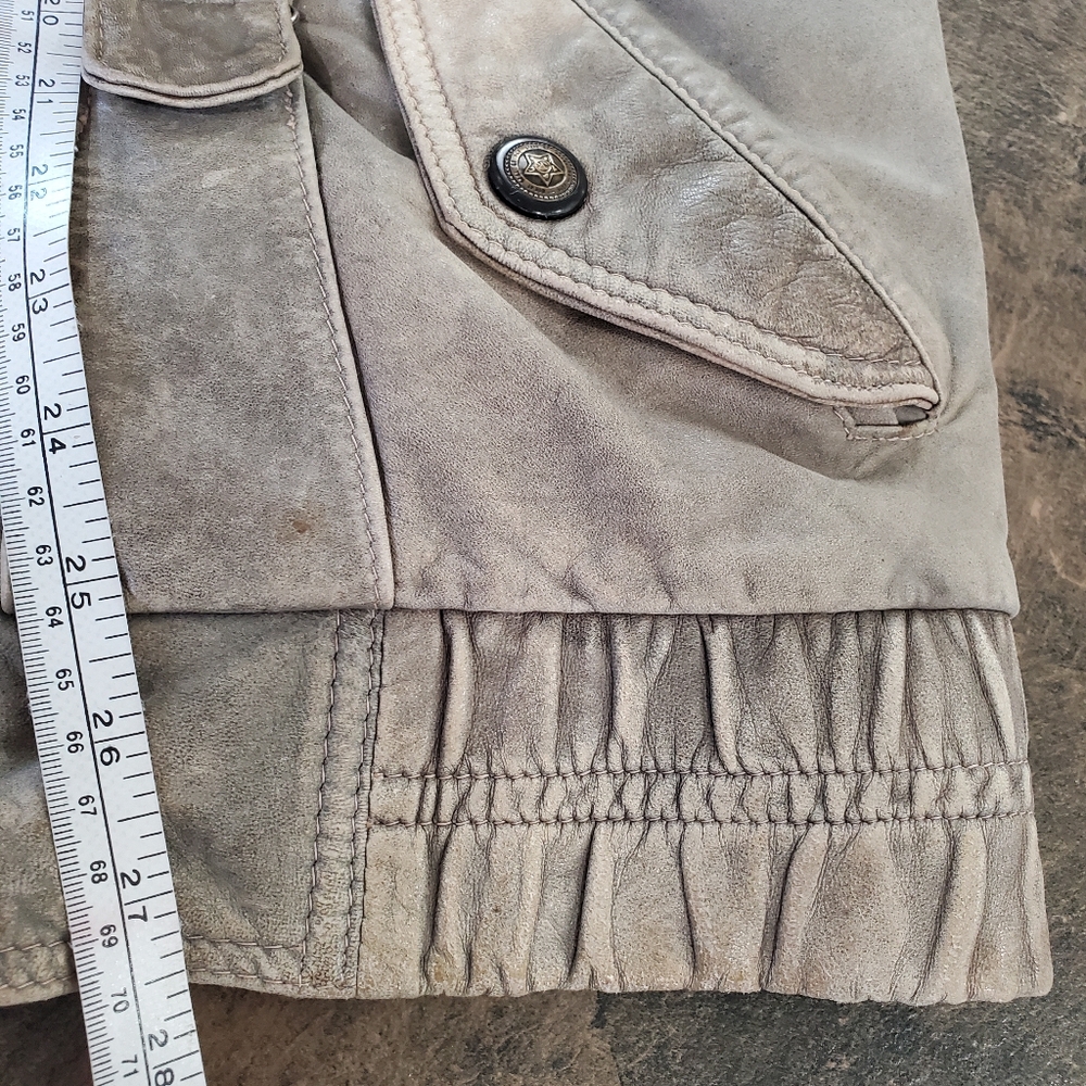 Vintage Canada Leather Men’s Tan Vest S-Medium - Picture 14 of 14